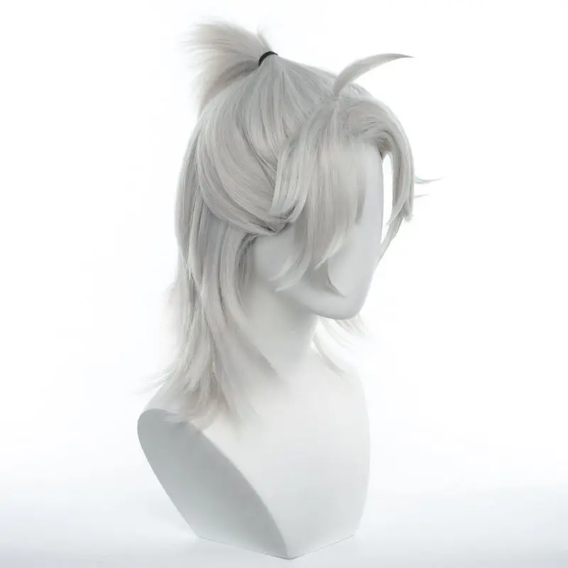 Peluca de cosplay de colaboración The Qufth Persona Prisoner B Duck Rice, la segunda ola de pato amarillo, estilo medio cola de caballo