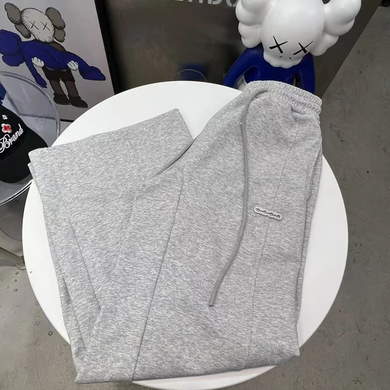 Американские уличные вспышки, серебряные звезды, спортивные штаны с горячими бриллиантами, мужские и женские осенне-зимние трендовые свободные повседневные брюки Good Brand, брюки