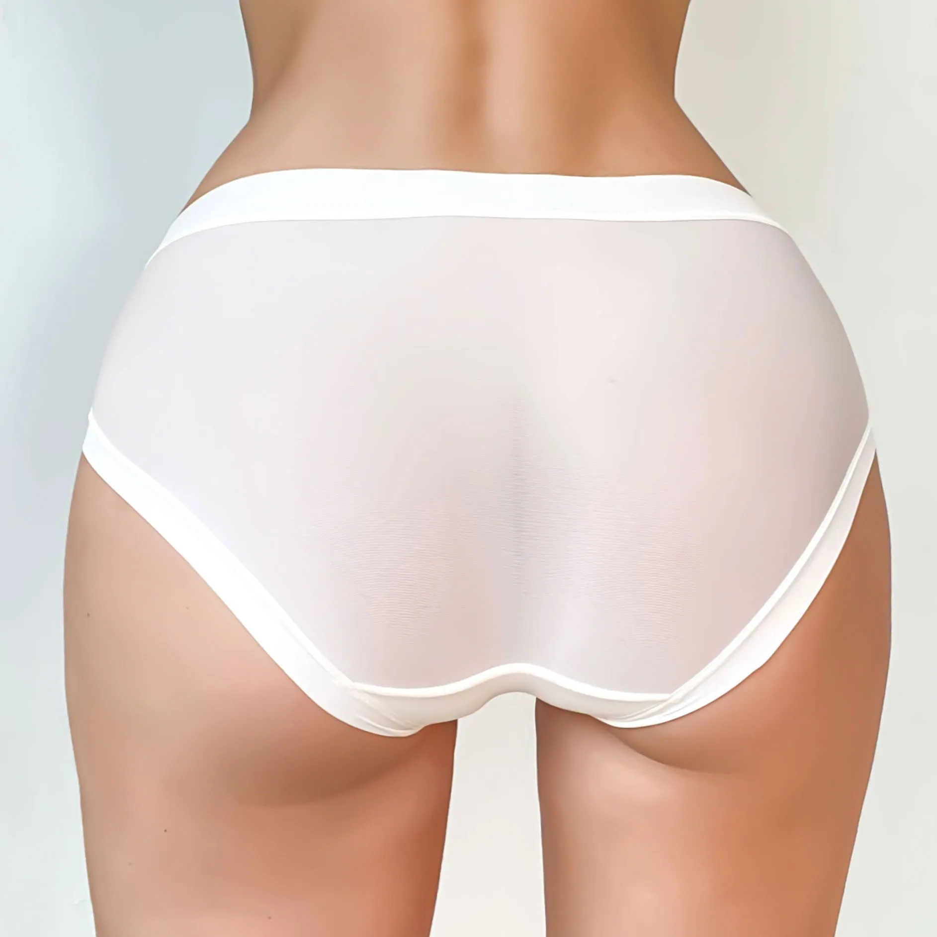 3 Pcs/Lot Women's Mesh Perspective Panties Seamless Solid Color Hollow Out Ling… - Image 4