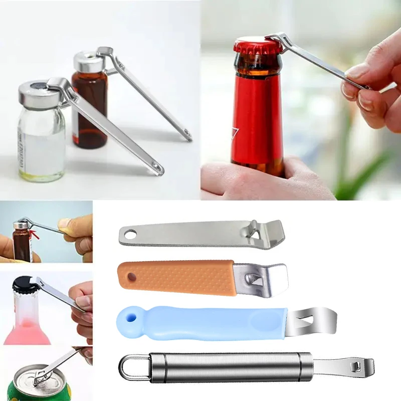 【Peace】1/3pcs Portable Stainless Steel Oral Liquid Bottle Opener Nurse Tool Ampule Bottle Opener For Medicine & Beer Bottles