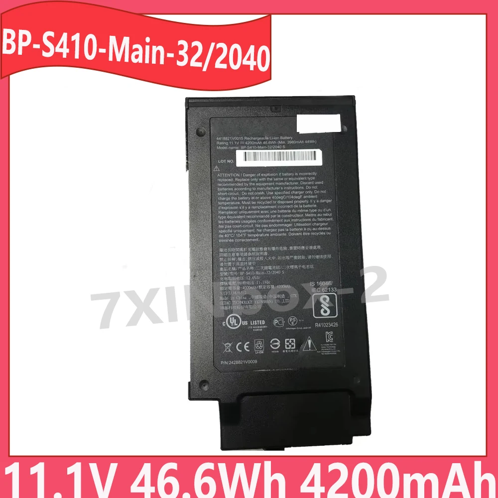 

BP-S410-Main-32/2040 S 11,1 В, 46,6 Втч, 4200 мАч, аккумулятор для ноутбука Getac S410, полупортутый ноутбук GBM6X2