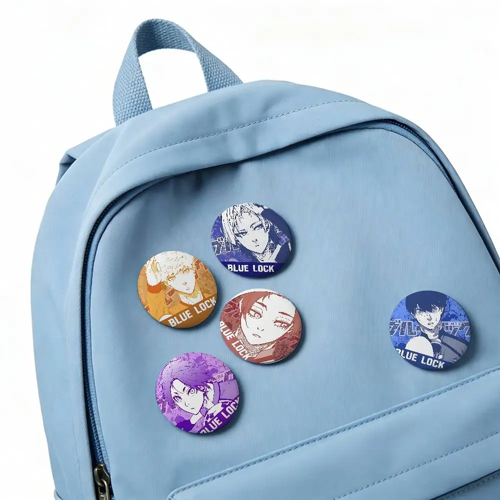 Anime-B-bLuE-Lock-S Badge Pins For Friend, Backpack, Clothing, Collectible Accessories, Jewelry Gift