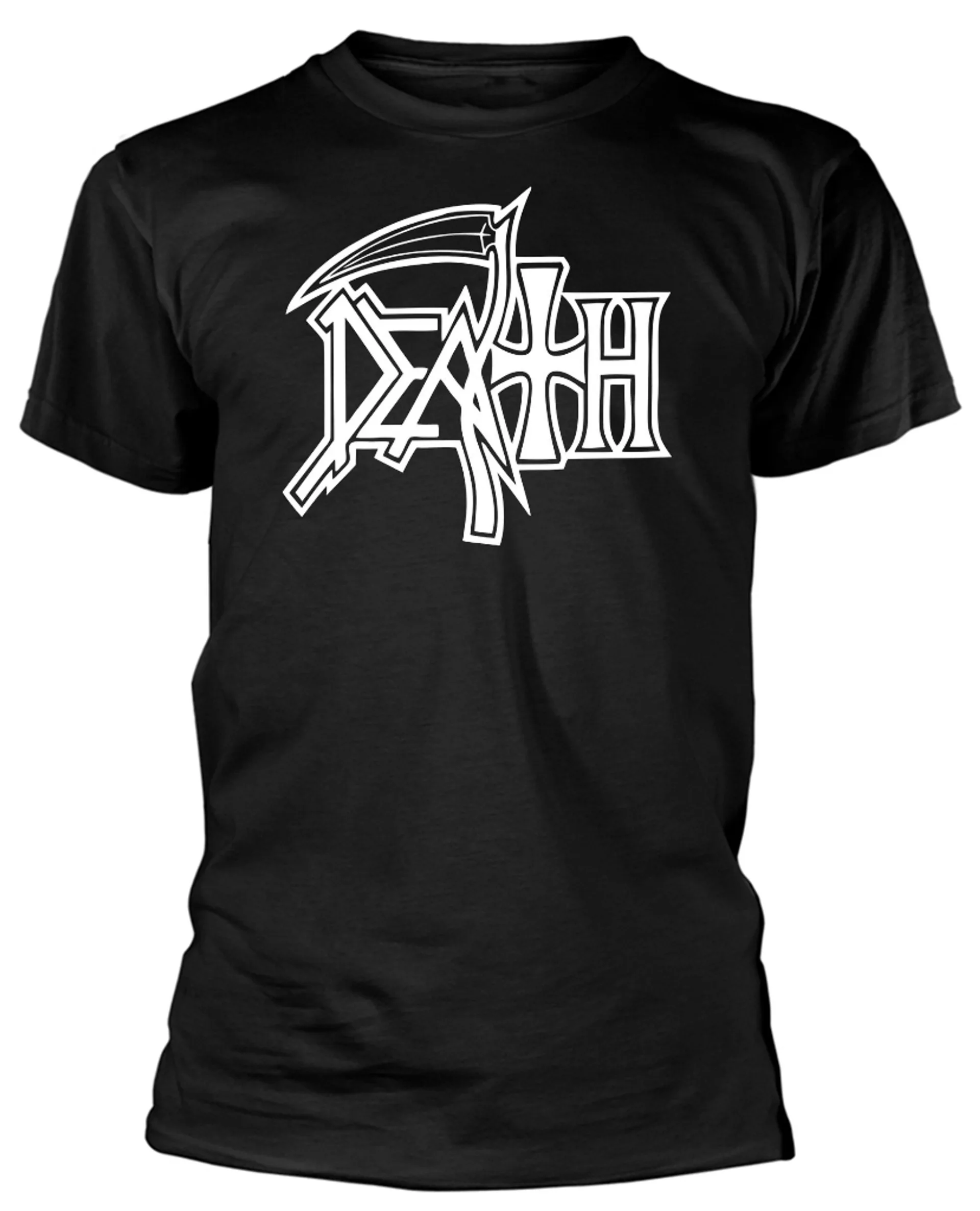 

Death Logo T-Shirt Men Women Cotton Tees Short Sleeve Brand T-shirt Retro Rock Band Y2k Tops Summer Men's Clothing Streetwear