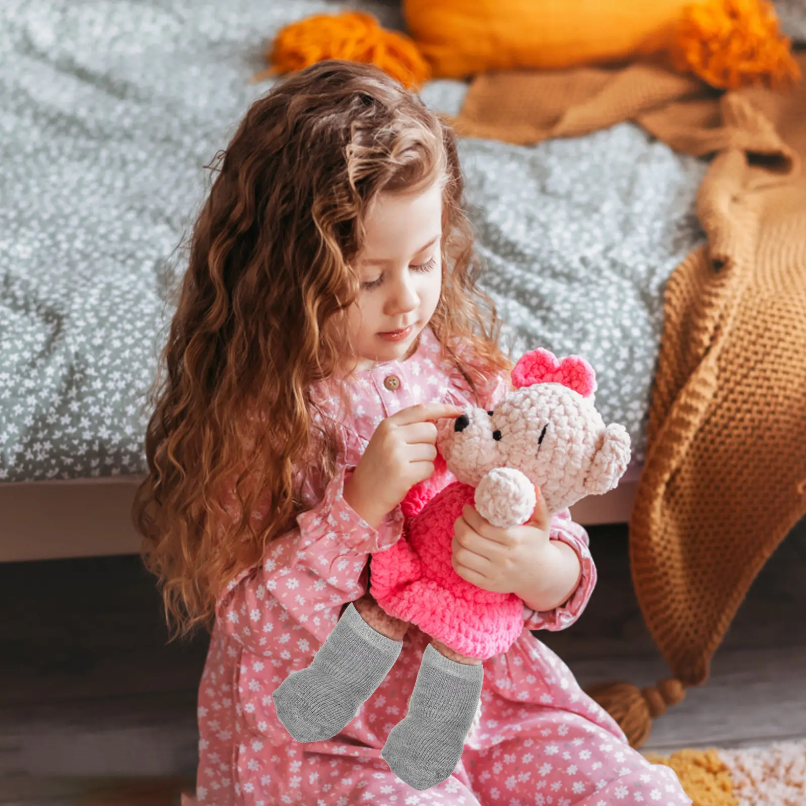 

6Pairs Baby Socks Accessories Vibrant Mini Socks Easy Care for 18 Inch Girl Clothes Accessories Set 18 Inch Supplies