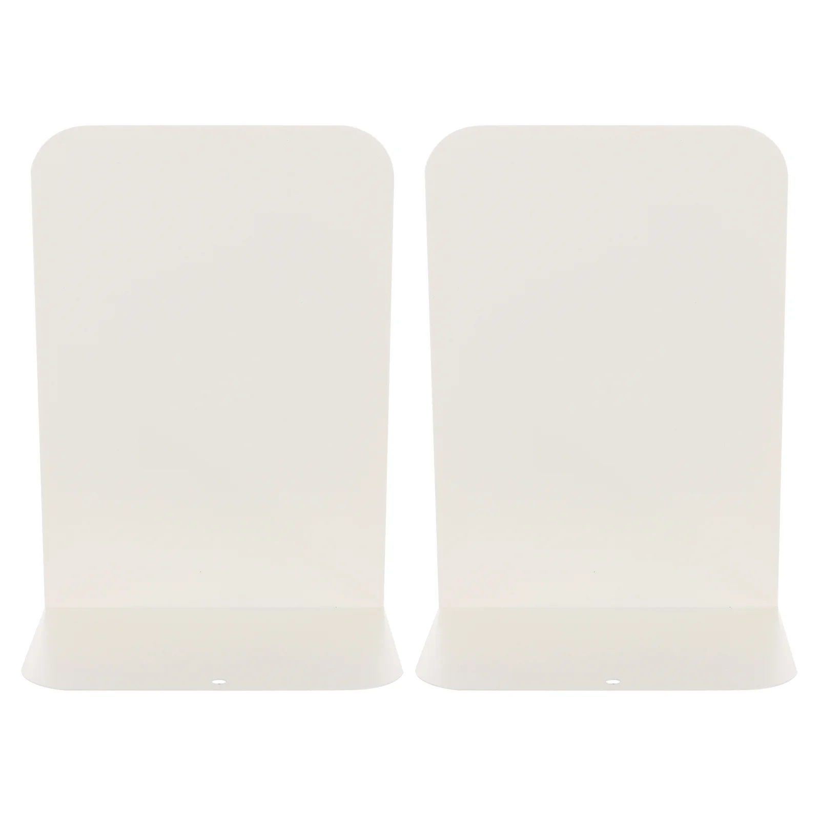 

2pcs Metal Bookends Simple Desktop Organizer For Home Office School Use Iron Book Supports Files Magazines Holder