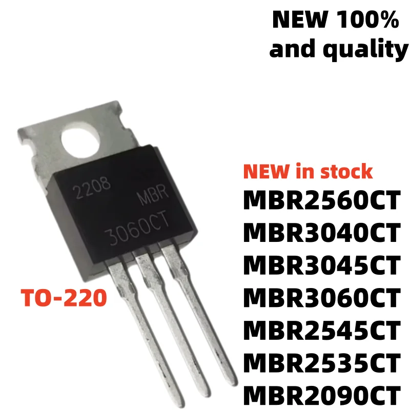 10piece brand new MBR2545CT MBR2560CT TO-220 MBR2090CT MBR2535CT MBR3045CT MBR3060CT MBR3040CT The spot