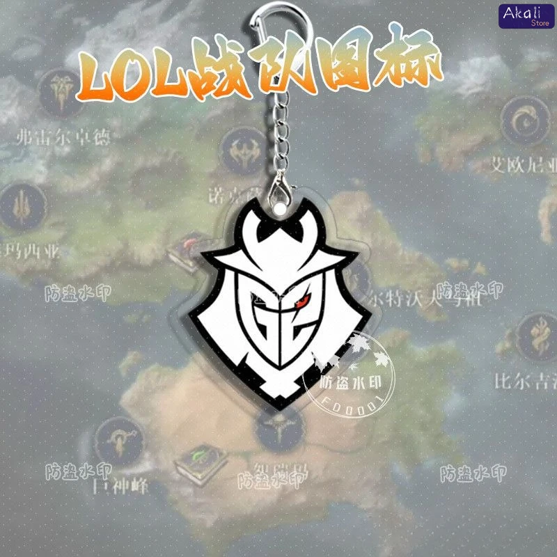 LLavero con logotipo del equipo LOL Esports para Fans T1 IG FPX G2 WE EDG, accesorios para juegos, colgante de Metal, abalorio para bolso, regalo para jugadores