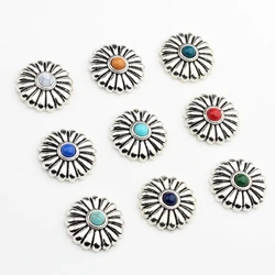 Zinc Alloy Metal  CONCHO Mini Daisy Flowers Charms 20mm 4pcs/lot For DIY Bracelet Earrings Jewelry Accessories Findings