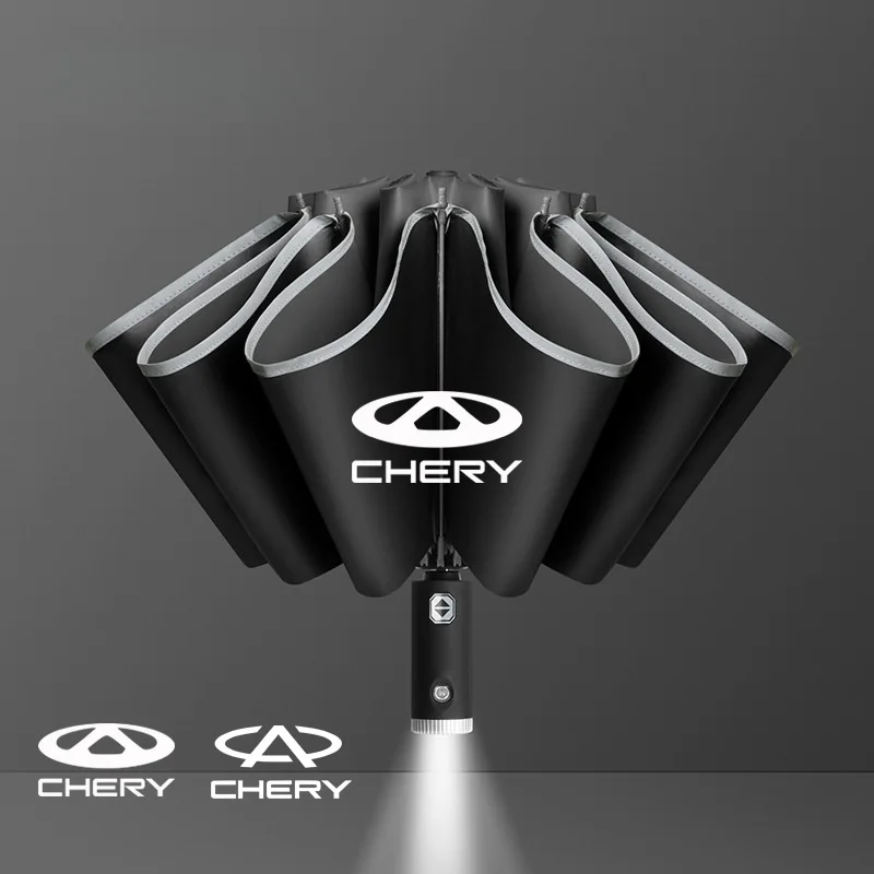 Car Automatic Folding Windproof Sunshade Umbrella For Chery Tiggo 3 4 5 7 Pro 7Plus 8 Plus Arrizo 7 GX 5x EQ7 Fulwin 2 A3 A5 QQ