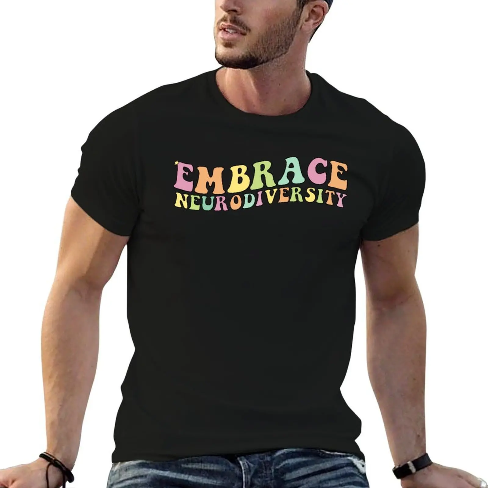 

Embrace neurodiversity - Autism and adhd awareness T-Shirt man t shirts for men man t shirts high quality luxury brand T-Shirt