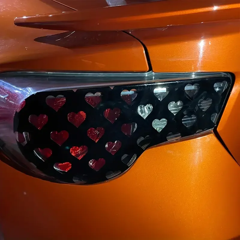 

1Pc 30x48cm Car Love Tail Light Film Universal Personalized Tuning Lights Sticker Light Film Stickers 11.81x18.89 Inches