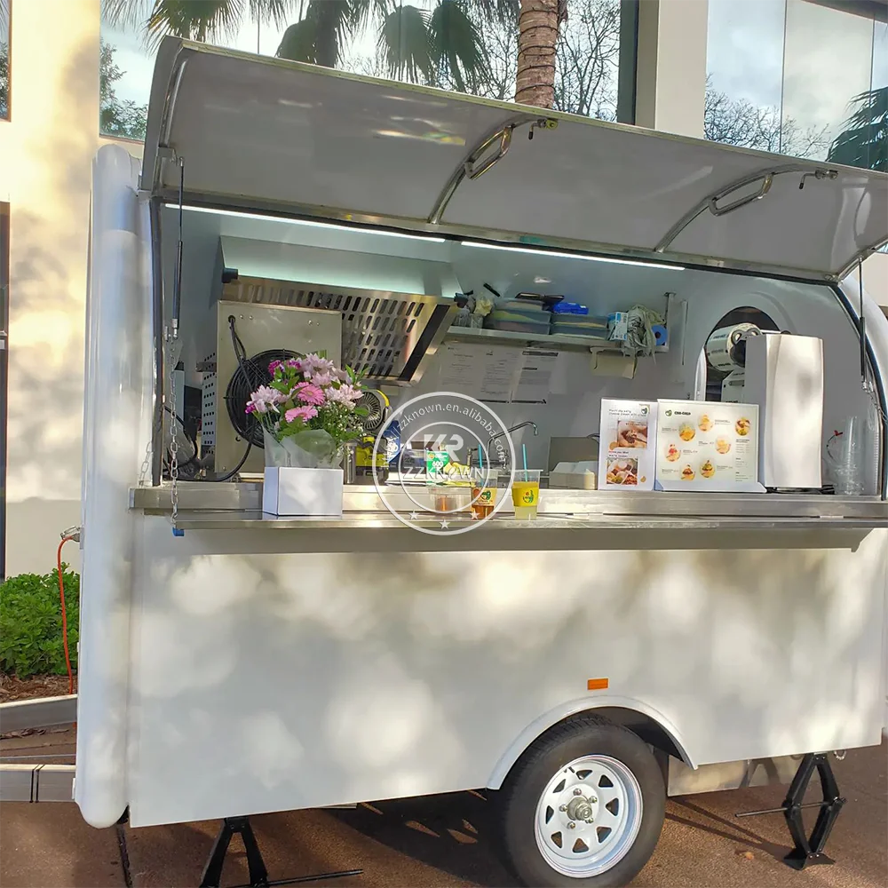 Food Trucks With Equipment For Sale Coffee Street Snack Truck Kiosk Mobile Kitchen  Concession Food Trailer