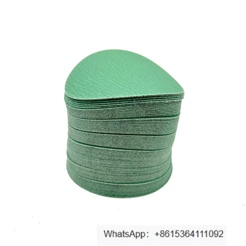 

L312T film green sand 5 inches without holes, piled disc sandpaper, flocking sanding tablets 100 pieces a pack