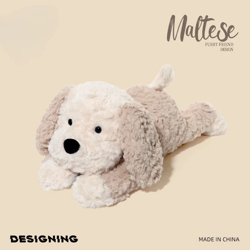 

Cute Maltese Dog Plush Toy 42/30cm Ultra Soft Realistic Puppy Stuffed Animal Kids Sleep Companion Nap Pillow Bedroom Decor
