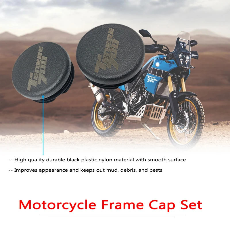 Fits For YAMAHA Tenere700 XTZ 700 2019 2020 2021 TENERE 700 Frame Hole Cover Caps Plug Decorative Frame Cap Set Motorcycle