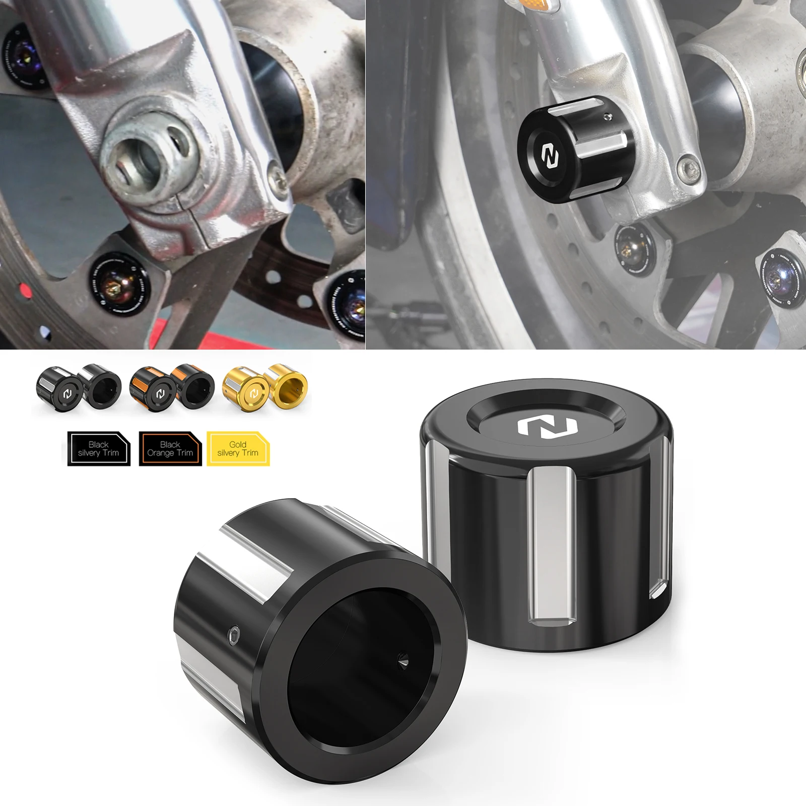 

Front Axle Nut Covers For Harley Street Glide FLHX 2009-2023 Special FLHXS 2014-2023 ST FLHXST 2022-2023 CVO FLHXSE 2015-2022