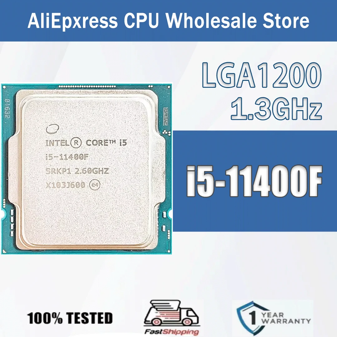 Intel Core i5-11400F 6 Core 12 Roscas 2,6 GHz 65 W 12 MB de caché 14 nm Rocket Lake-S DDR4-3200 MHz SRK3G LGA 1200