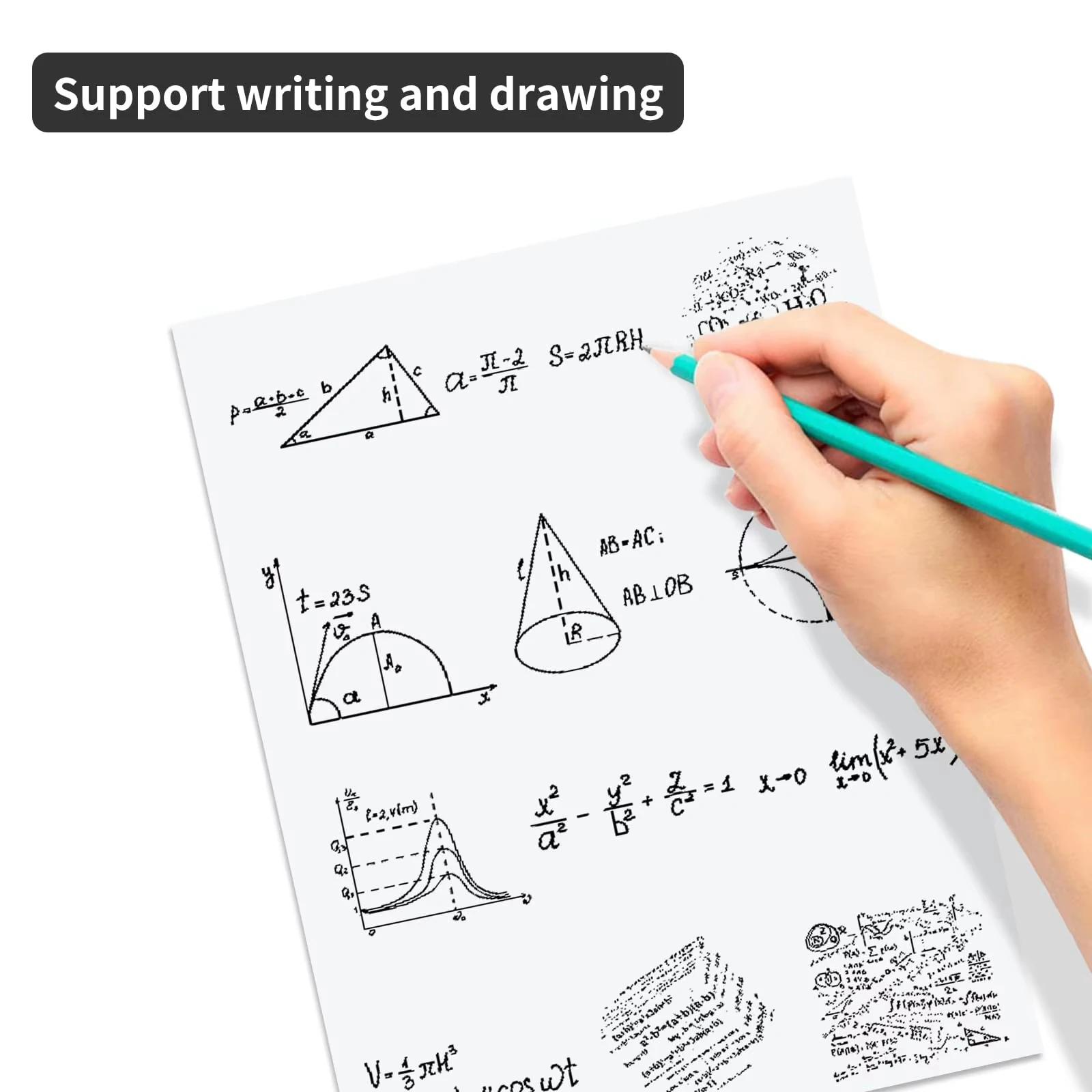 100 hojas de papel térmico con letras estadounidenses, 8,5x11" (216x279mm) para impresoras inalámbricas A40/X8/M08F/S8/MT810