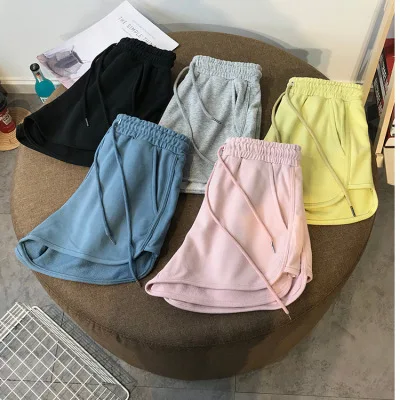Koreanische Version Neue Shorts 2025, frauen Sommer Lose Hohe Taille Sport Casual Breite Bein Nachtwäsche Trend Ins Weibliche Kleidung