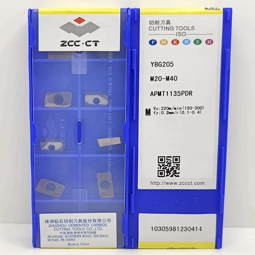 

APMT1135PDR YBG205 APMT1135PDR APMT1135 ZCC.CT CNC blade carbide inserts Milling inserts For Stainless steel M20-M40 10pcs/box