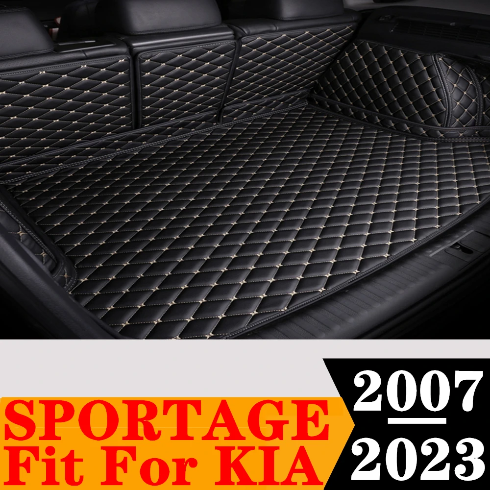 

Полный комплект автомобильного коврика в багажник для KIA Sportage 2023 2016 2015 2014-2007, задний багажник, хвостовой багажник, лоток, багажник, коврик, детали ковра