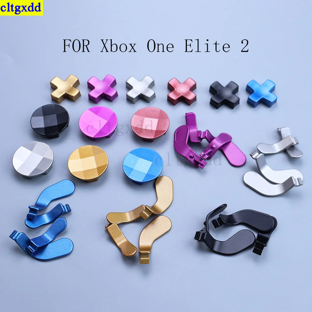 

Cltgxdd 1piece FOR Xbox One Elite Series 1 2 Controller Game Metal Trigger Button D-Pad Direction Cross Key Paddle Accessorie