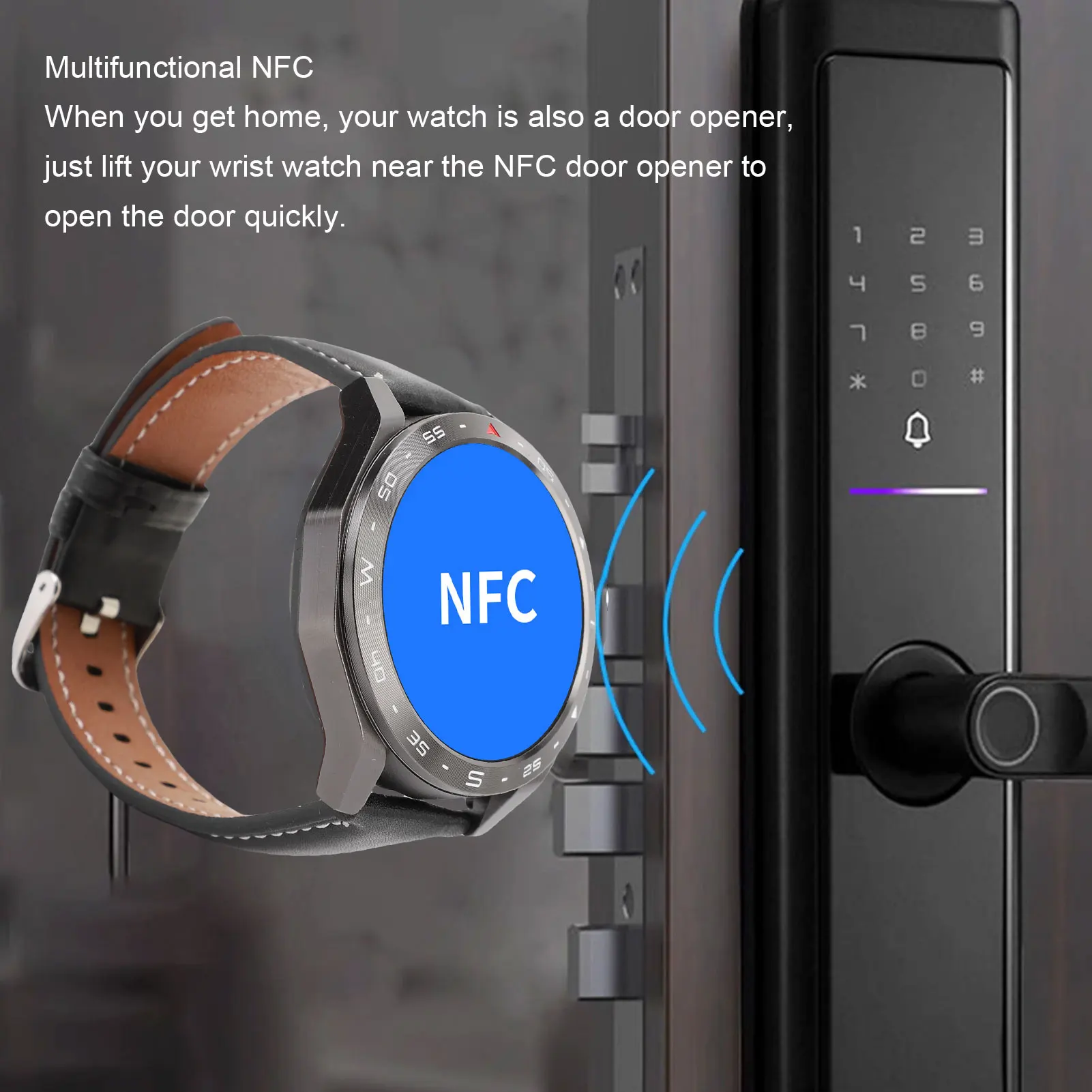 Smartwatch Sedentary Reminder Timer Weather Forecast  Noise Canceling Earbuds Alarm Clock Sports Watch for Daily Use