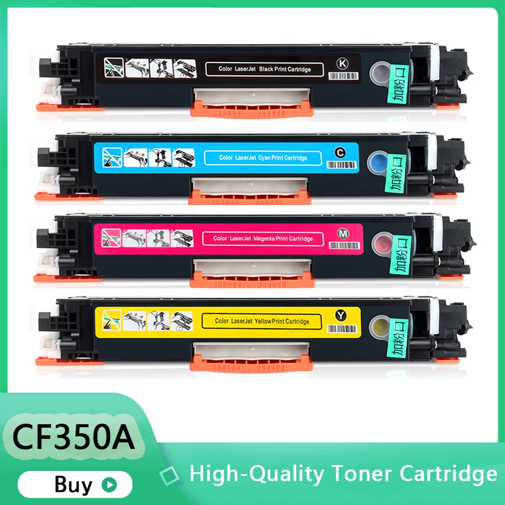 Compatible CF350A CF351A CF352A CF353A 130A Color Toner Cartridge for hp Color LaserJet Pro MFP M176n, M176 M177fw M177 printer