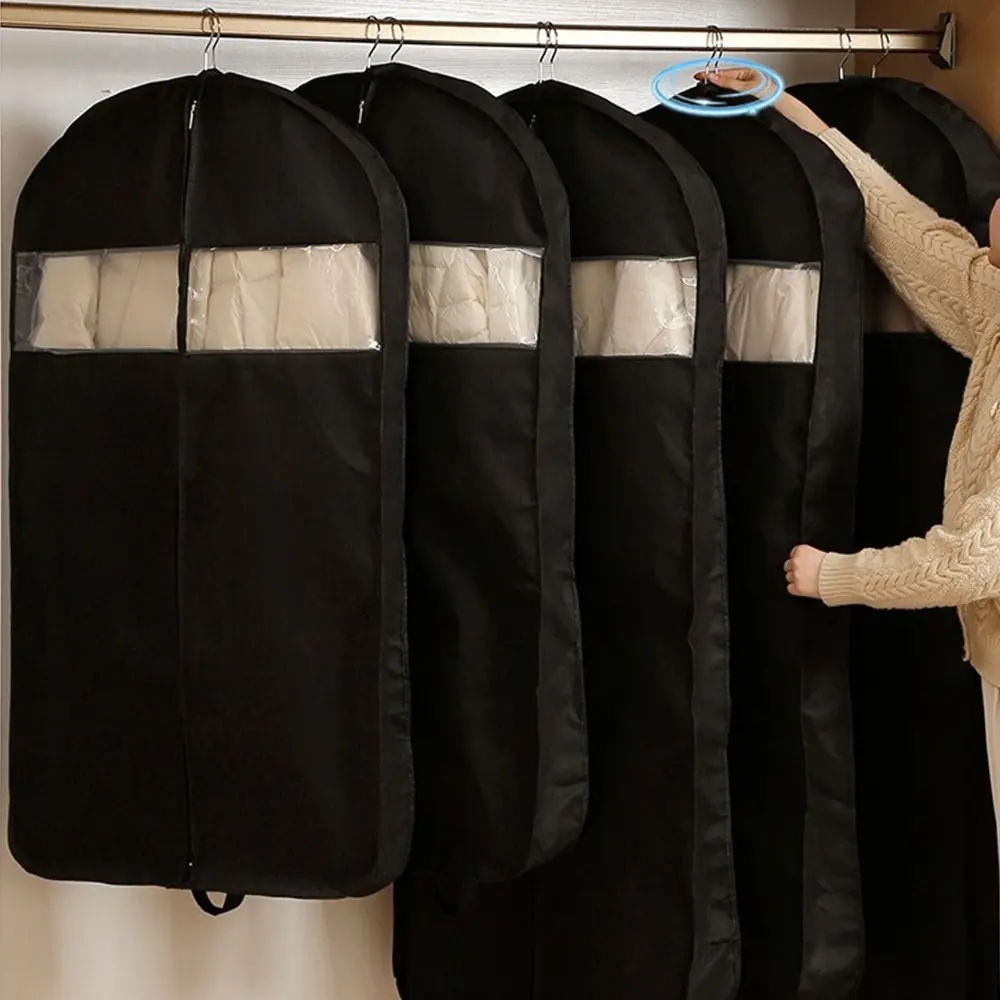 

Foldable Clothing Dustproof Cover Clear Window Large Capacity Closet Storage Organizers Moisture-proof Space Saving