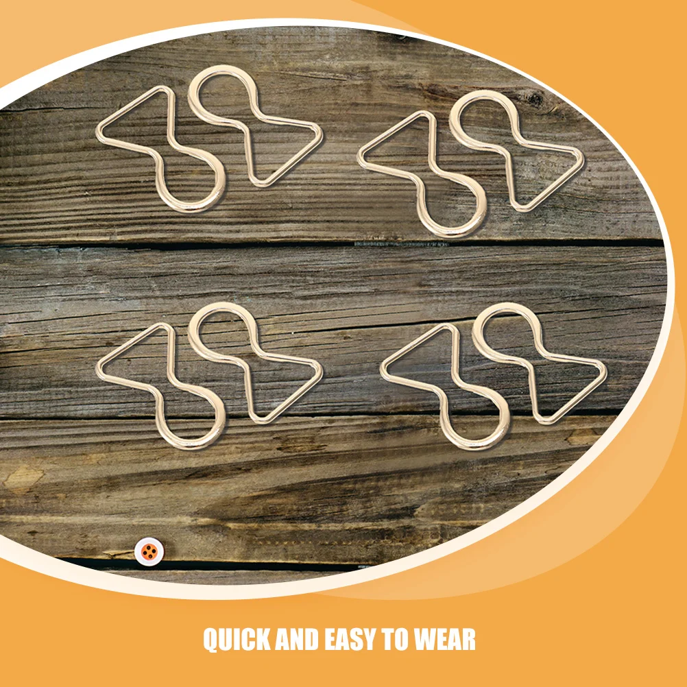 4 أزواج من أبازيم حزام الخصر المعدنية المزخرفة، أبازيم حزام بديلة، سراويل الحمالات، الخصر، أجهزة عصرية ذاتية الصنع #6