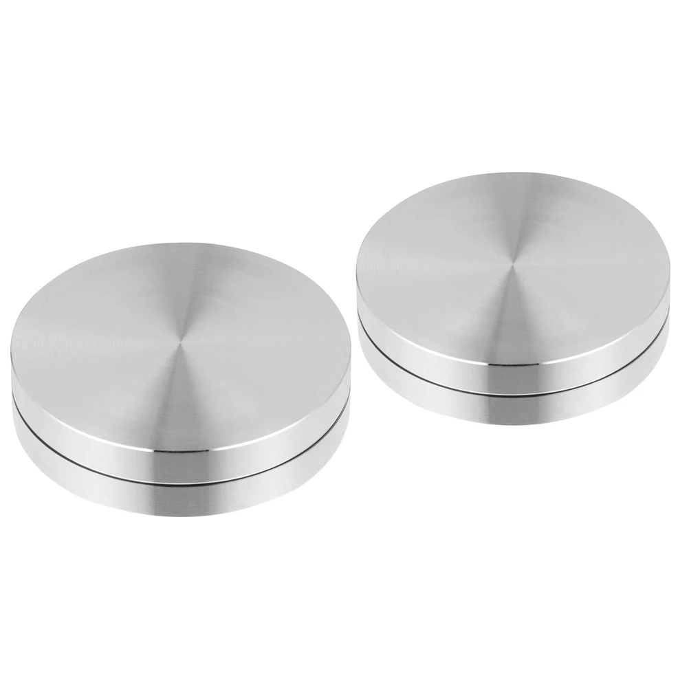 

2Pcs Cake Turntable Bearings 360Degree Rotating Baking Stand Aluminum Alloy Φ38xH12mm Φ50x14mm Easy Install For Cake Display