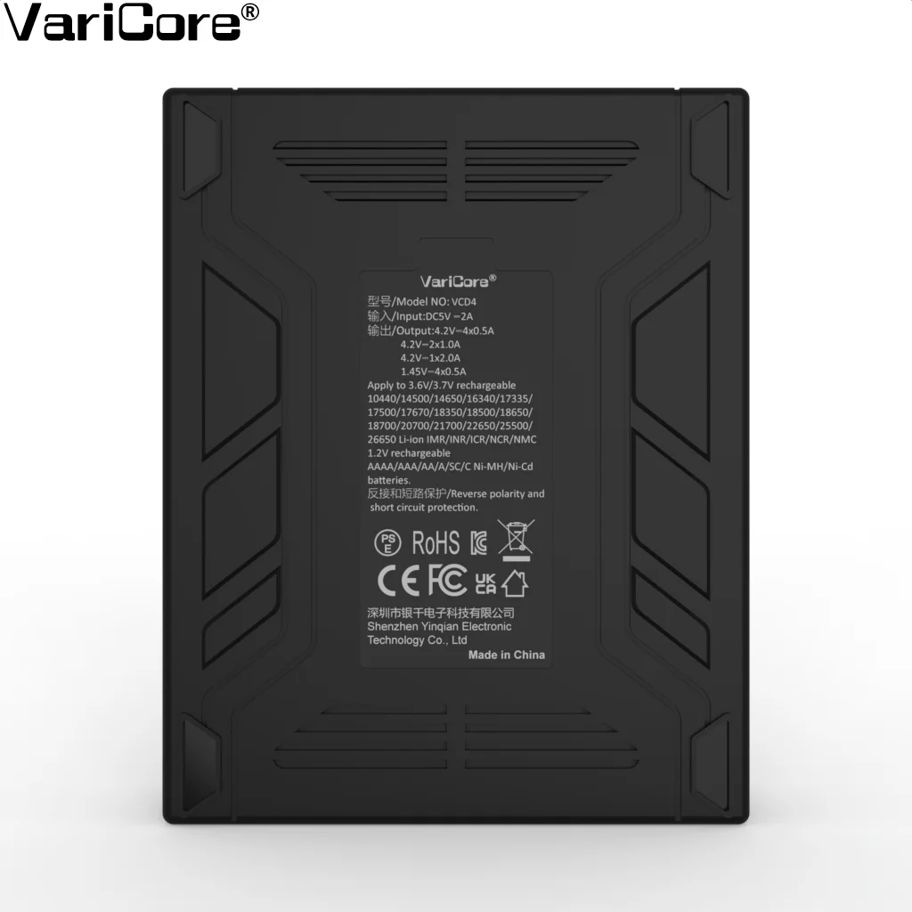 

Умное зарядное устройство USB Type-C VCD4 для литий-ионных аккумуляторов 3,7 В 18650 21700 26650 3,2 В LiFePO4 32700 1,2 В Ni-MH AA AAA