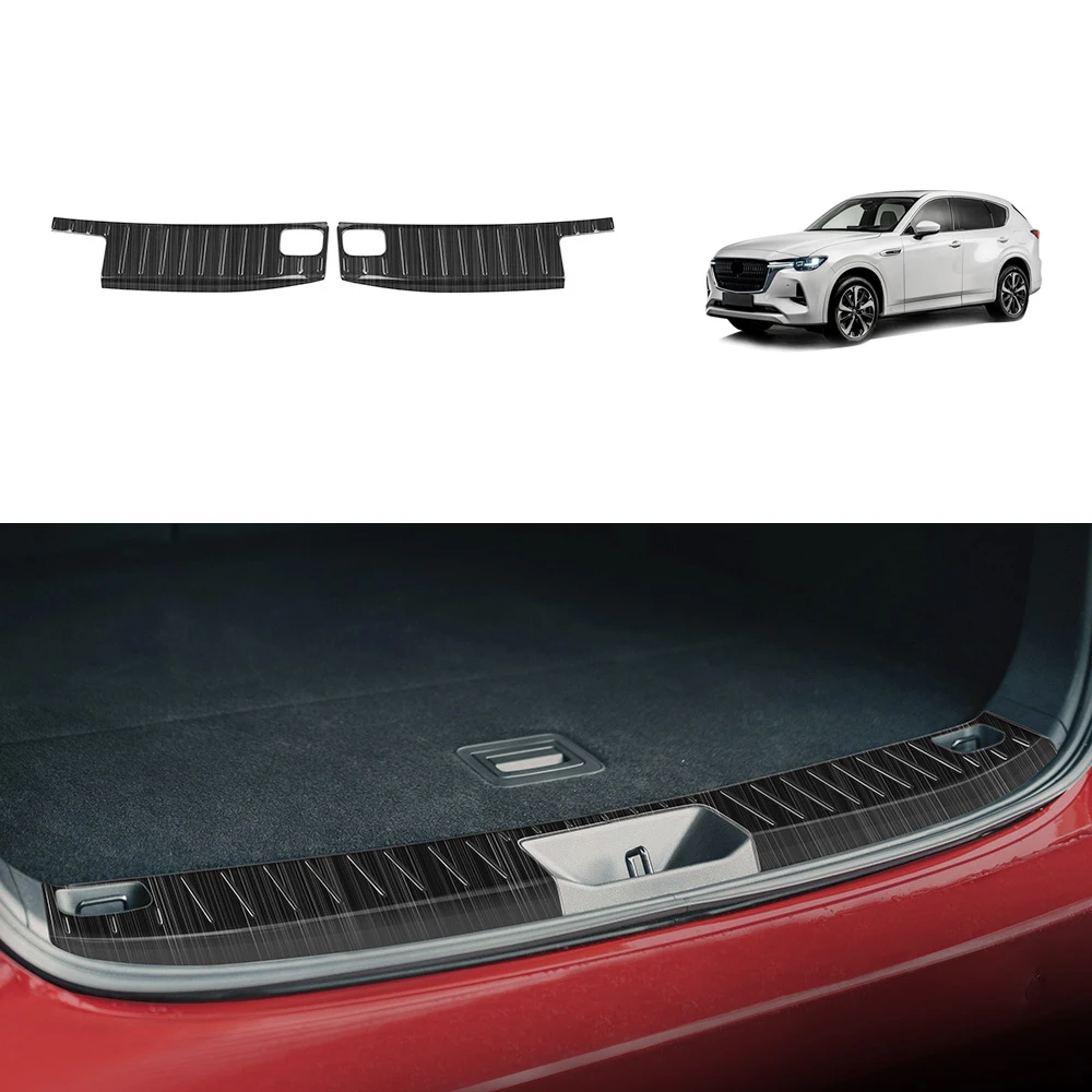 

Car Decoration Stickers, Compatible with Mazda CX-60 2022 Trunk Threshold Strips, car Decoration Accessories