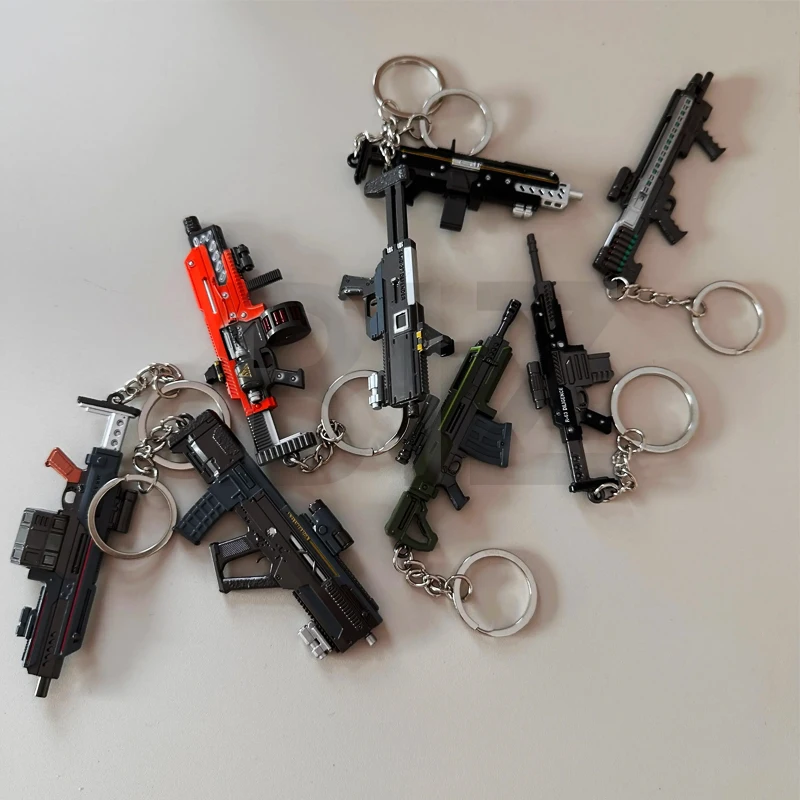 9 سنتيمتر Helldivers2 لعبة البنادق المفاتيح سبيكة AR-23 Liberator/JAR-5 Ominate/R-63 Diligent/SG-225IE سلاح تمزق عالي الاحتراق هدية