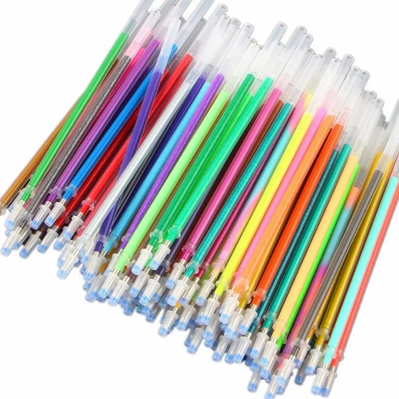 New Flash Refill Color Full Flash Refill Children'S Drawing Office Supplies 12/24/36/48 Colors Creative Glamorous Color Refill