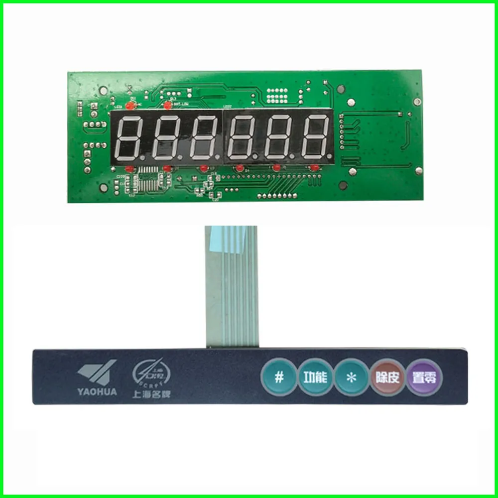 Original xk3190-a12 + e monitor de pesagem led mainboard rs232 placa de circuito módulo chave adesivo