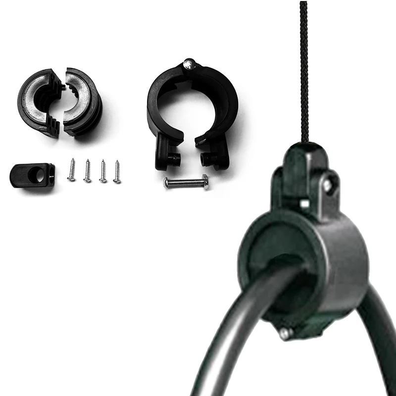 

Fuel dispenser hose clamp black nylon holder EV cable coiler