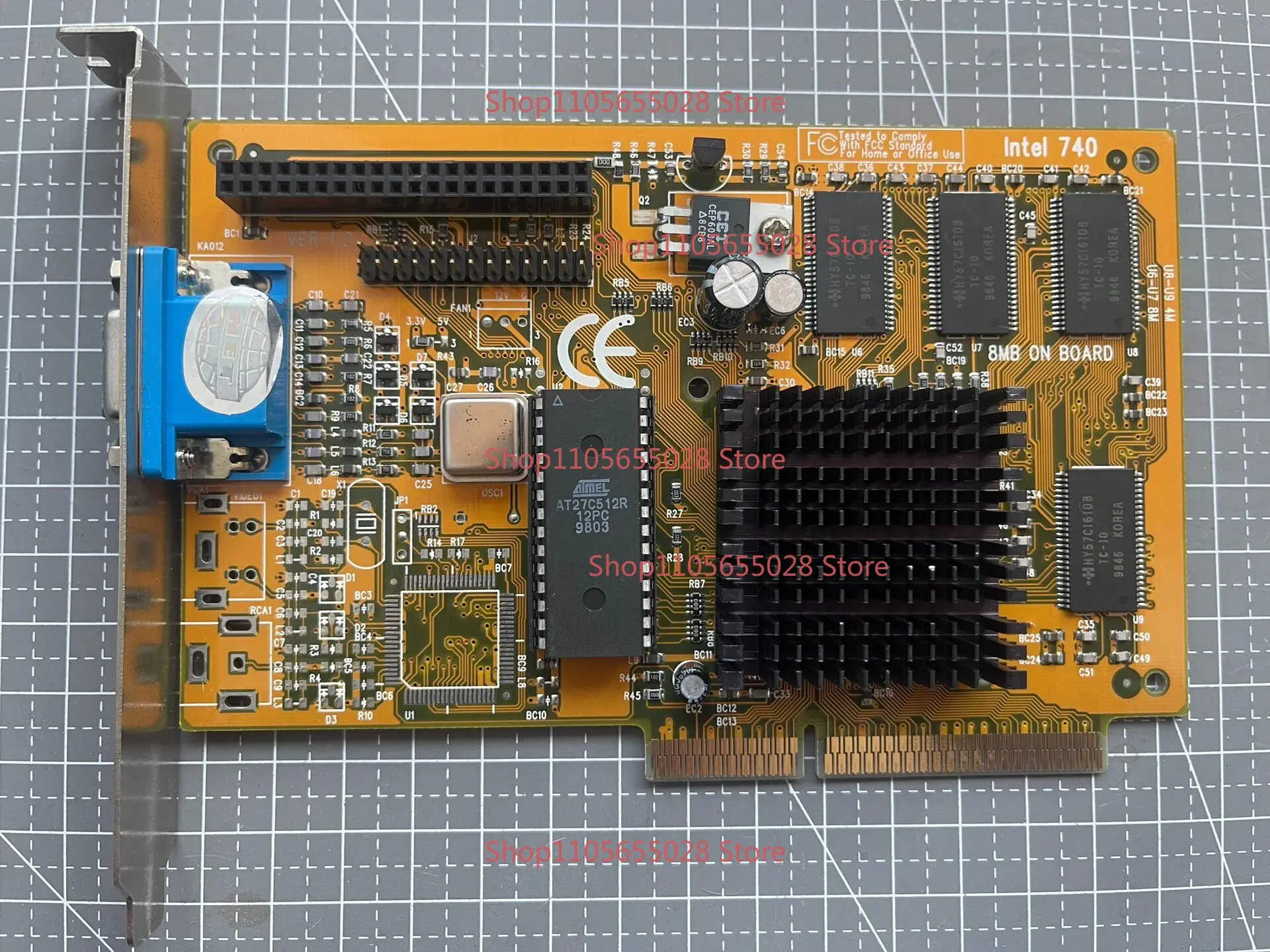 For Intel I740 Antique AGP Graphics Card, Classic Old Graphics Card AGP2x 8m Video Memory