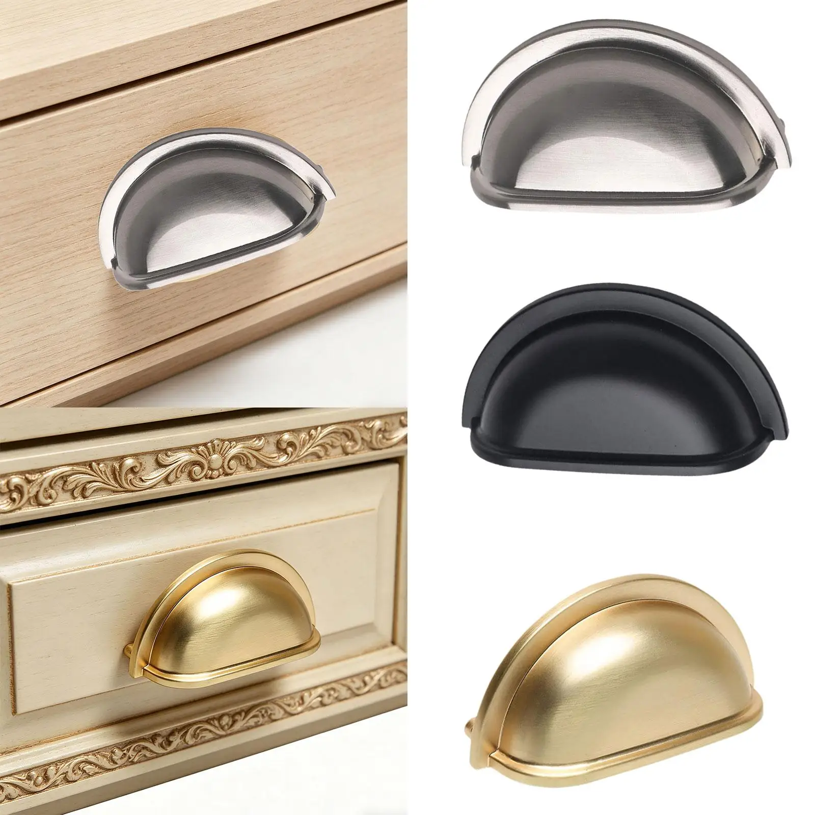 

Ручка для выдвижного ящика, декоративная ручка для шкафа, простая установка, универсальная ручка для кухонных шкафов
