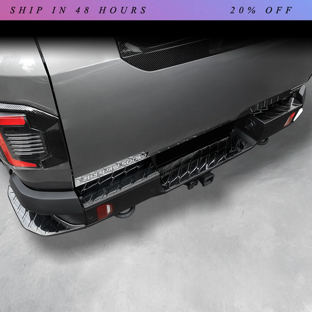 IOSN 5Pcs External Door Sill Protector Cover For Kia TASMAN 2025-2026 LHD/RHD Stainless Steel Door Threshold Trim Car Accessorie