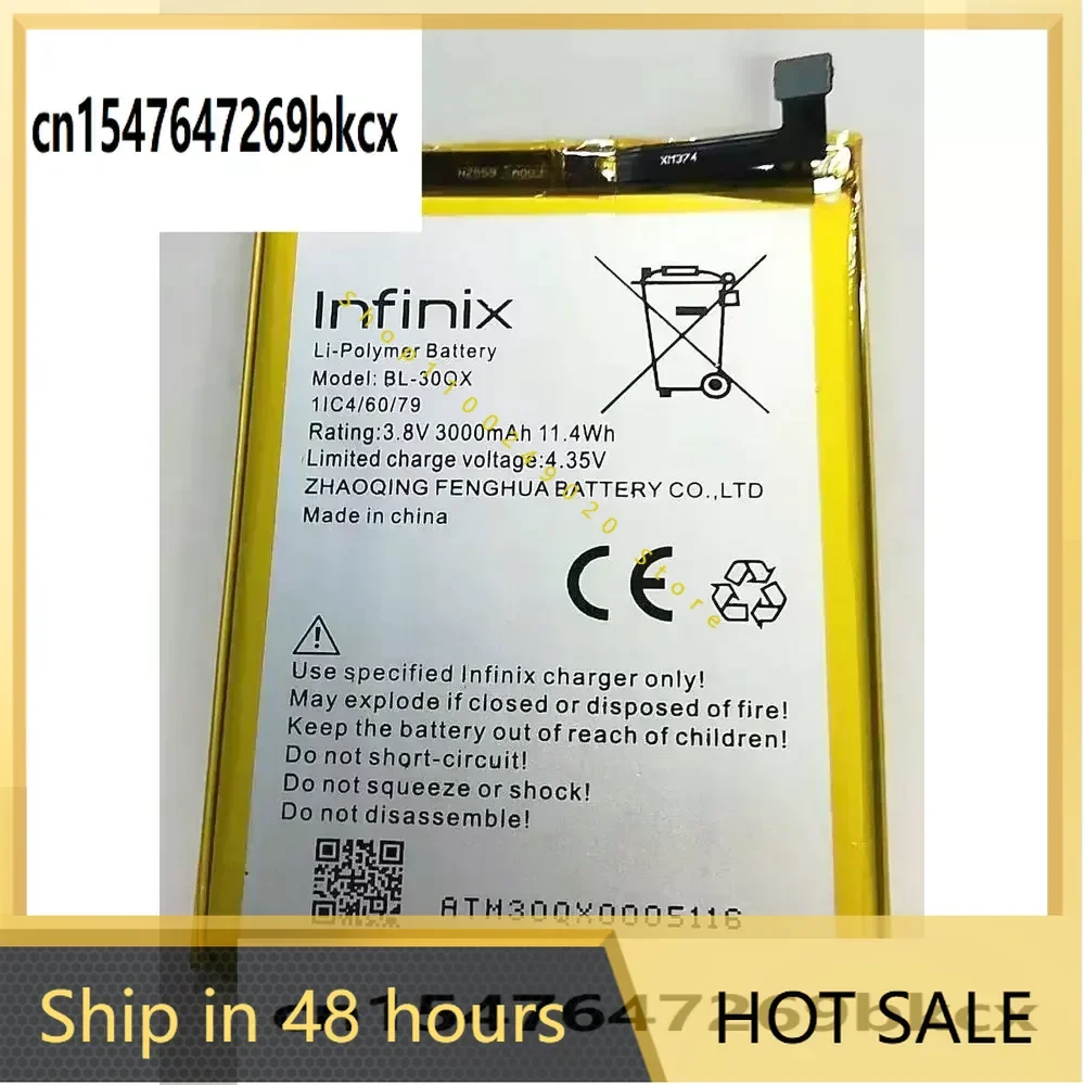 High Quality 3000mAh BL-30QX Battery For Infinix Hot S X521 X 521 BL30QX Mobile Phone