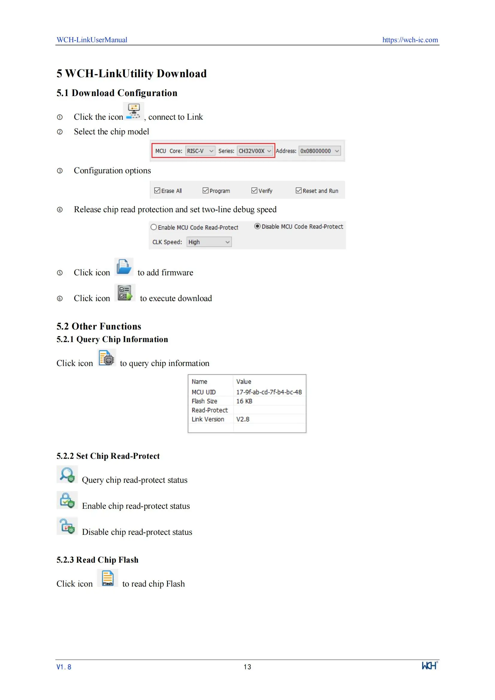 WCH LinkE Online-Download-Debugger unterstützt WCH RISC-V-Architektur MCU/SWD-Schnittstelle ARM-Chip 1 serieller Port zum USB-Kanal – Detail 13