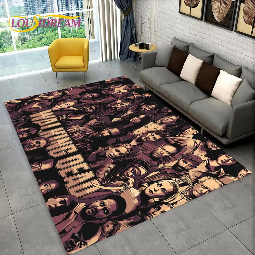 

The Walking Dead Horror Area Rug Large,Carpet Rug for Living Room Bedroom Sofa Doormat Decoration,Kids Play Non-slip Floor Mat