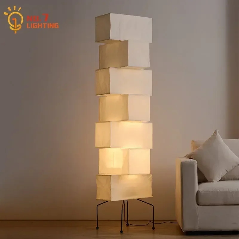 

Japanese Wabi-sabi Akari Noguchi Yong Floor Lamp LED E27 Designer Modern Light Fixtures Art Decor Living/Model Room Sofas Study