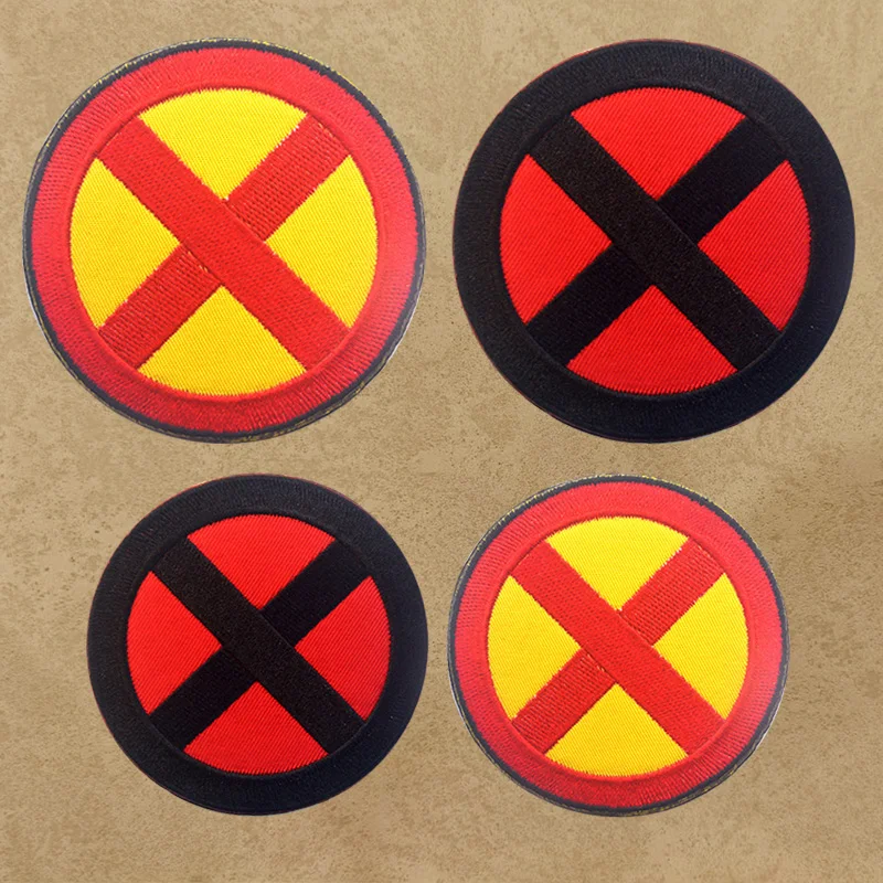 X-men Classic Logo Military Patch Fabric Embroidered Patch Tactical Stickers for Clothes with Hook & Loop