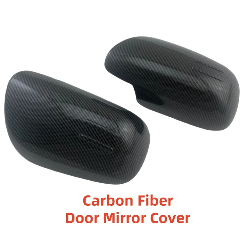 الكروم اكسسوارات السيارات غطاء مرآة الباب الكسوة لصق نمط 2008 - 2013 لتويوتا يارس فيتز فيوس كورولا فيلدر لمعان الكربون #3