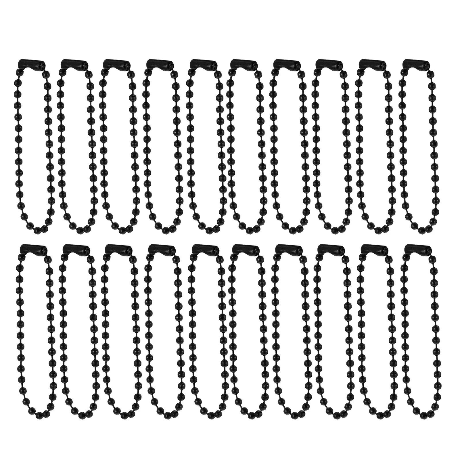 

100pcs Iron Bead Link Tag Pendant Chains For Diy Jewelry Bead Decor Color Tag Chain Diy Chain Craft Projects Random Color
