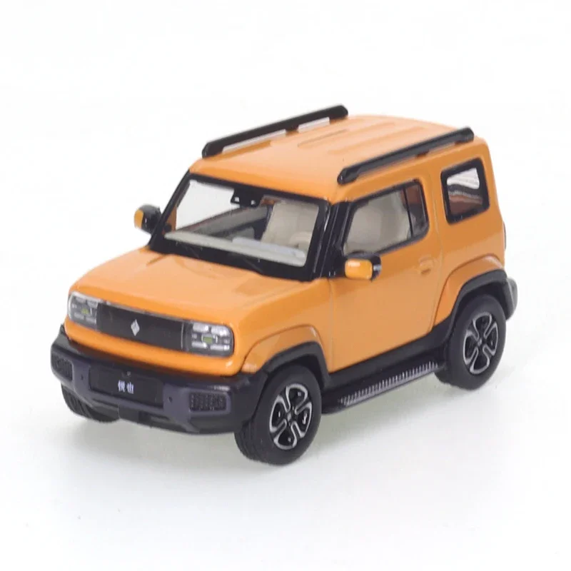 XCARTOYS 1/64 Baojun Yueya - Sunrise (주황색) 네온 자동차 합금 장난감, 자동차 다이캐스트 금속 모델, 남아용 크리스마스 선물