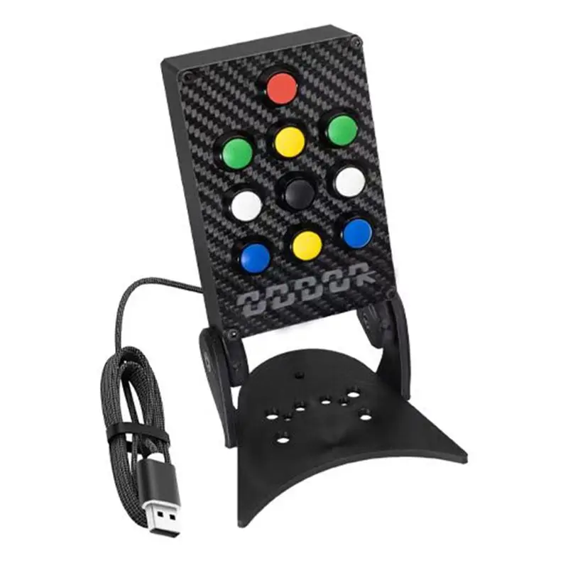 

Carbon Fiber PC Panel Center Console Box For Thrustmaster TH8A Gear Shifters Plug And Play Simulated Racing Accessories