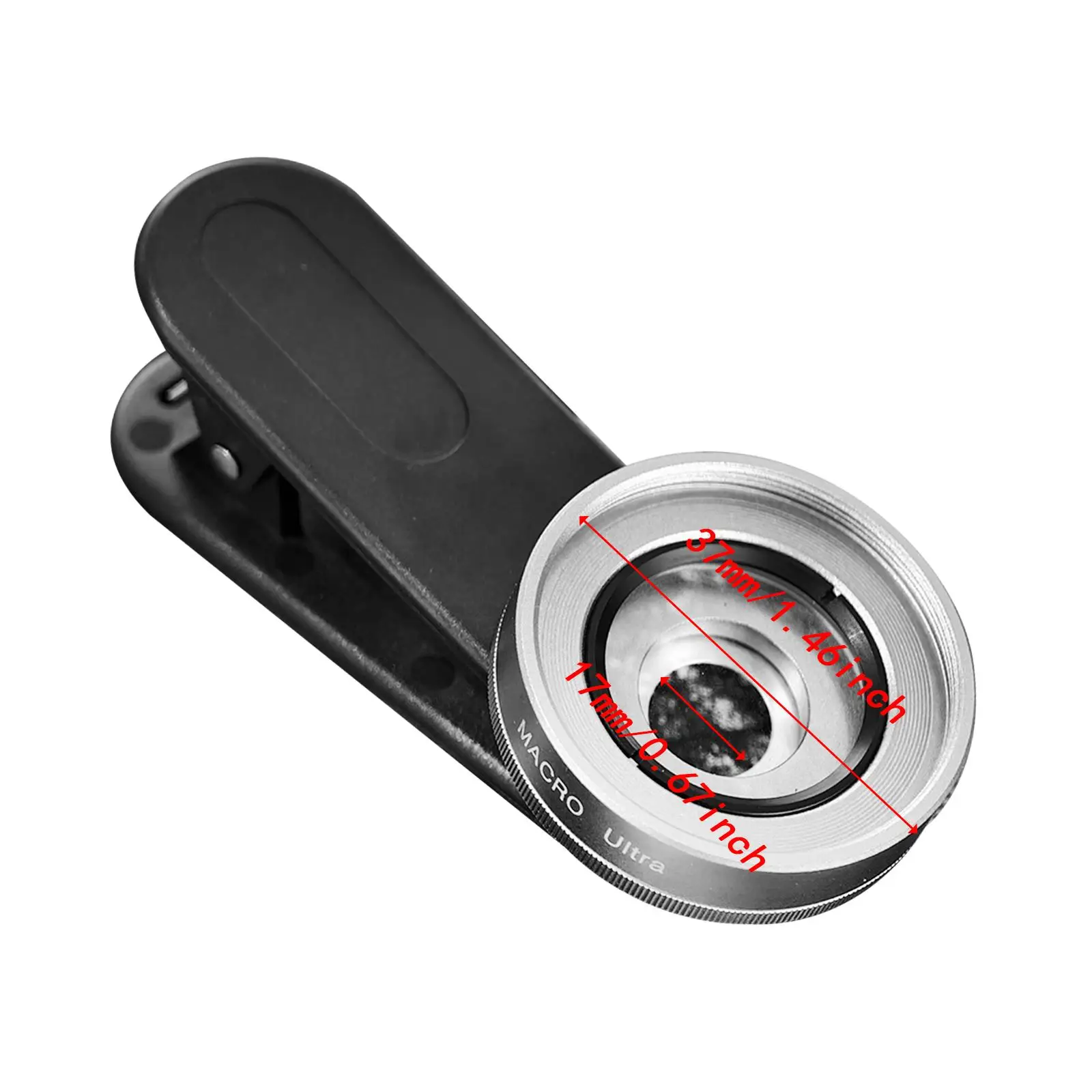 10X Phone Macro Lens Compact Universal Clip Macros Focus Glass Compatible Lens Attachment Compact Universal for Cellphone